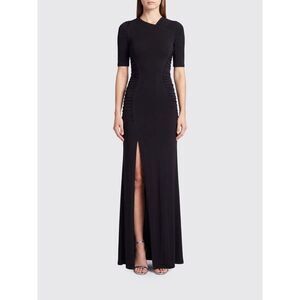 Victoria Victoria Beckham Long Sheath Dress In Jersey With Asymmetric Neckline